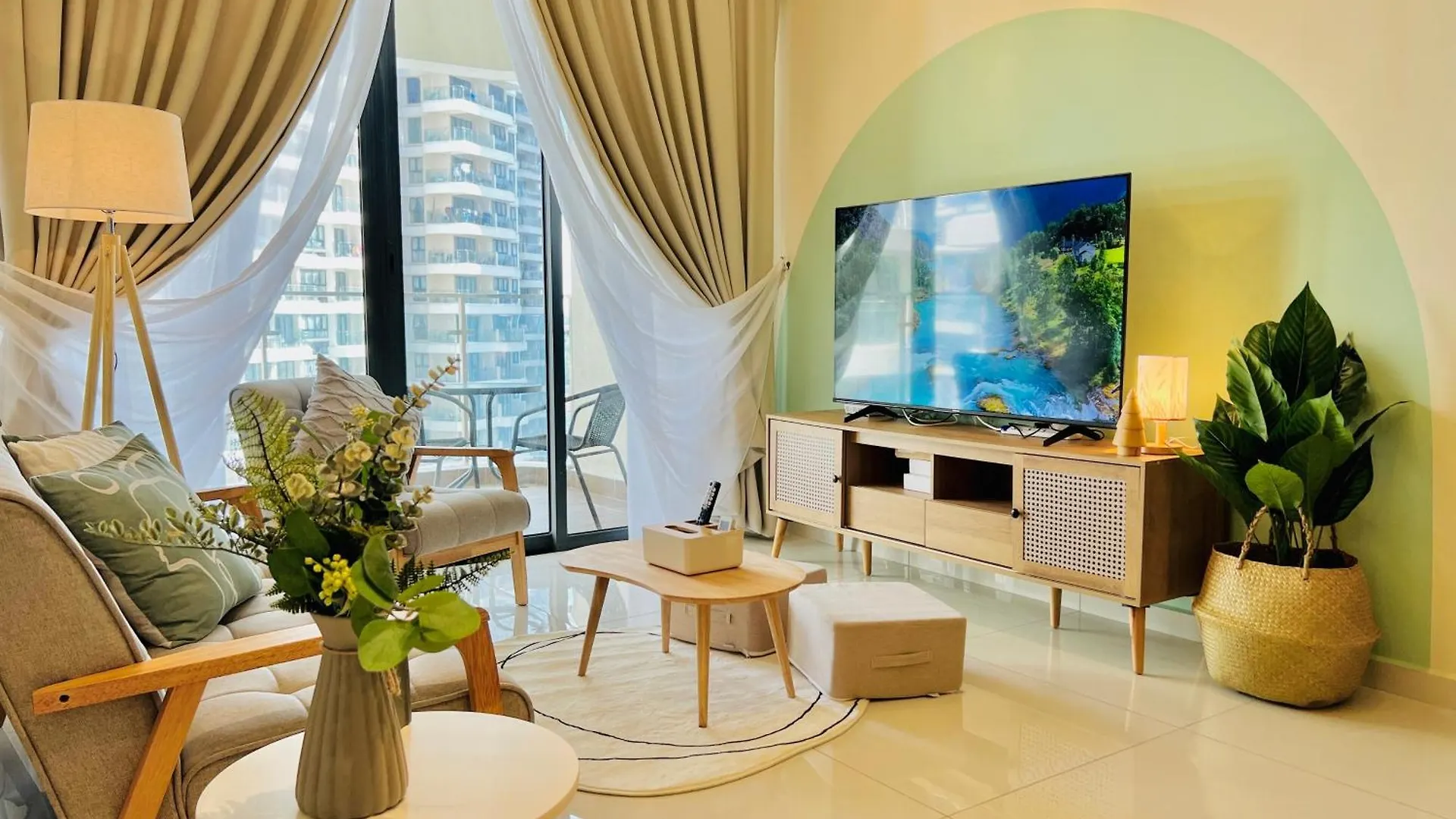 Muji-Inspired 2Br 2Ba Apartment, 8 Mins To Ciq, Sleeps 2-6 Johor Bahru Apartment